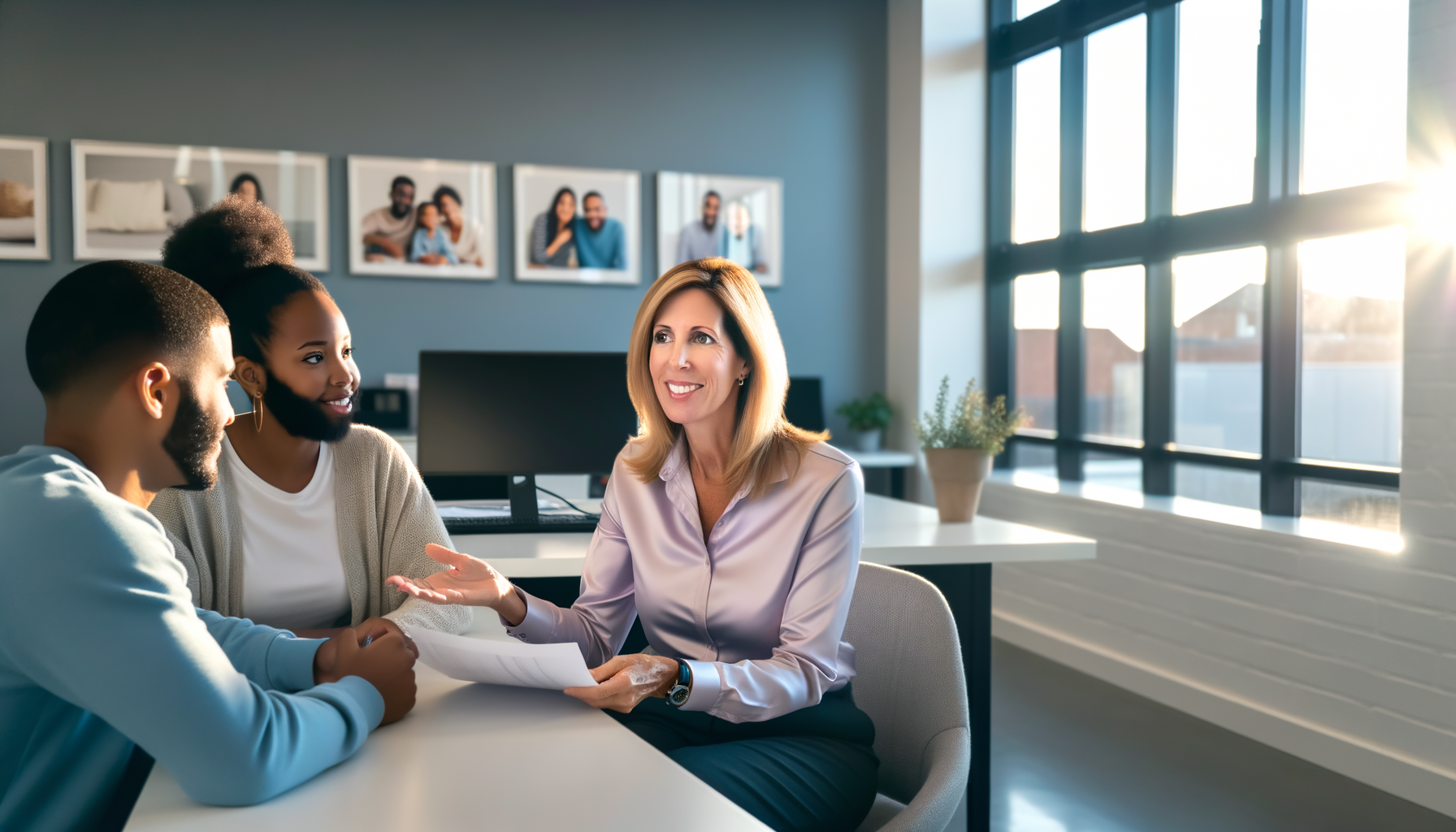 Service provider building relationships through personal consultation with clients