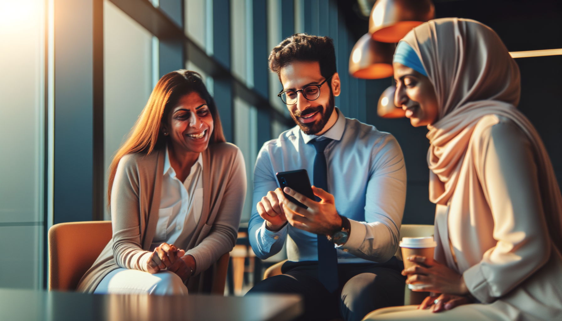 Professionals sharing trusted recommendations through personal connections