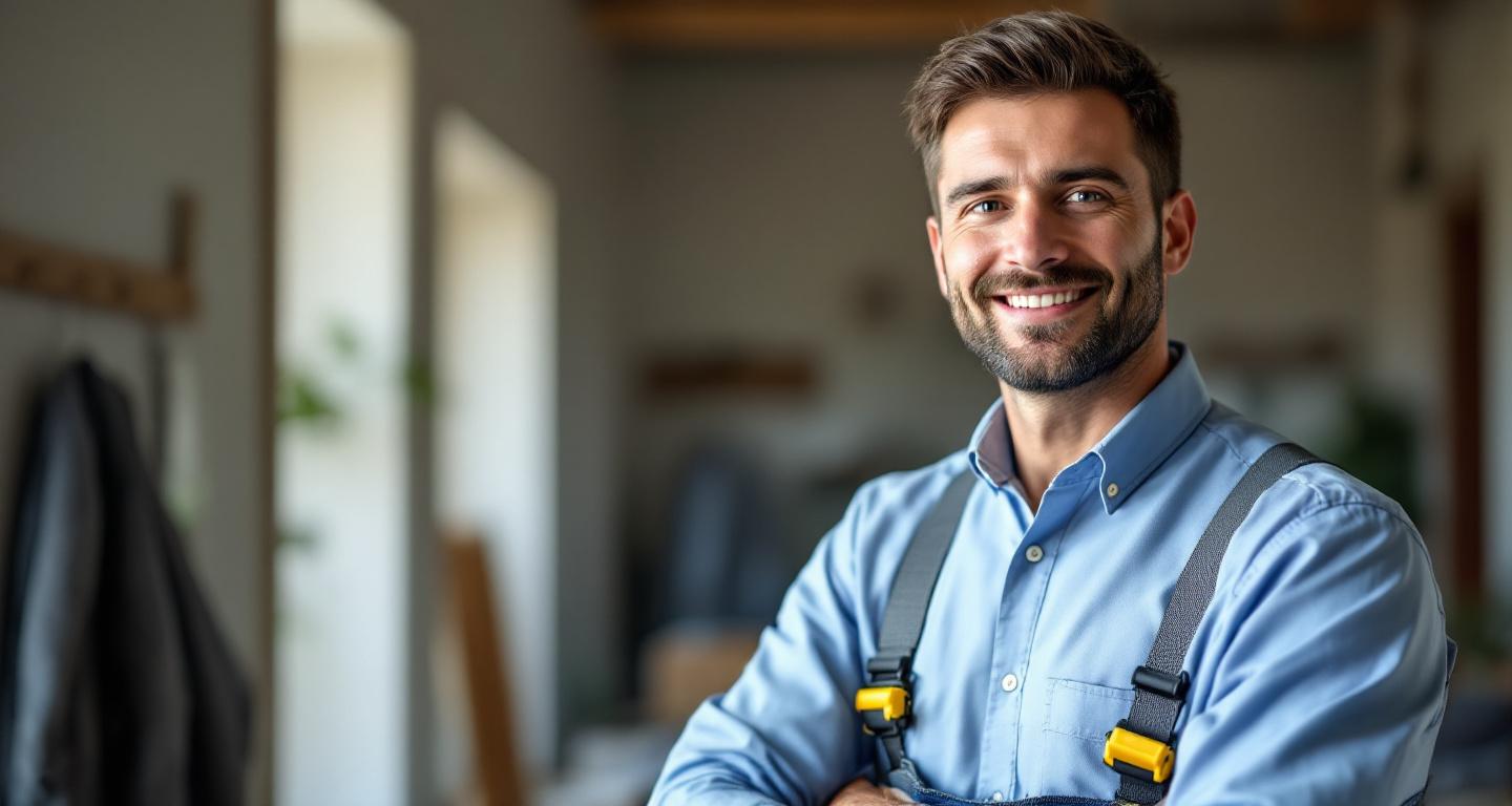 Professional home inspector examining house exterior while homebuyers observe the inspection process
